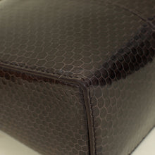 Loro Piana Dark Chocolate Licorice Extra Pouch L19 Python Bag