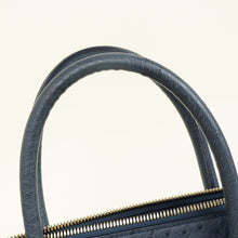 Loro Piana Navy Blue Ostrich Handle Bag