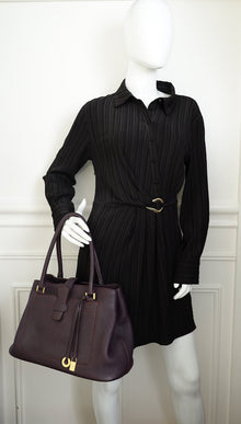 Loro Piana Dark Violet Bellevue Odessa Tote Bag