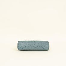 Loro Piana Blue Grey Ostrich Extra Pouch L19 Bag