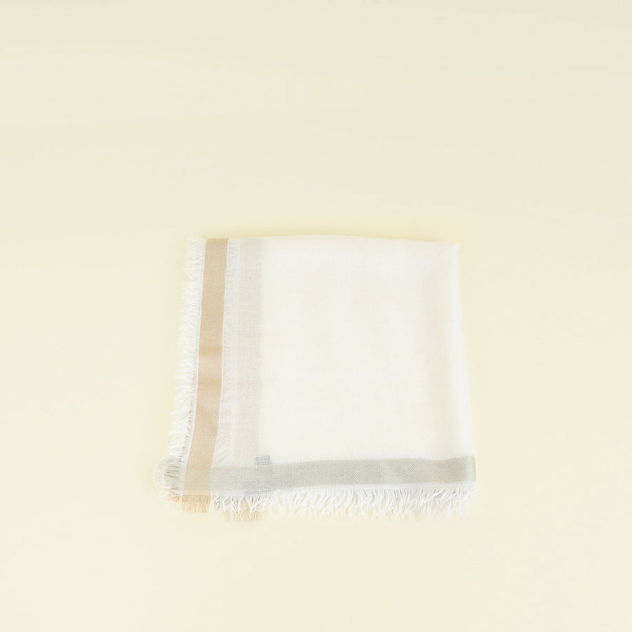 Loro Piana Bicolor Quadrata Rainbow Scarf