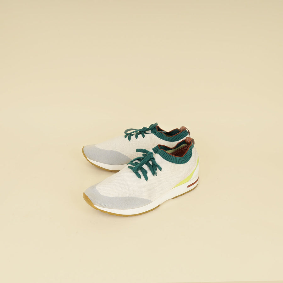 Loro Piana Cream Multicolor 360 Lp Flexy Walk Colorama Sneaker 44