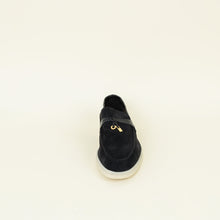 Loro Piana Black Summer Charms Walk Loafers 41