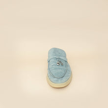 Loro Piana Blue Babouche Charms Walk Loafer 36