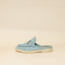 Loro Piana Blue Babouche Charms Walk Loafer 36