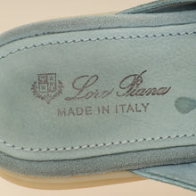 Loro Piana Blue Babouche Charms Walk Loafer 36