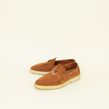 Loro Piana Saddle Brown Summer Charm Walk Loafer 37.5