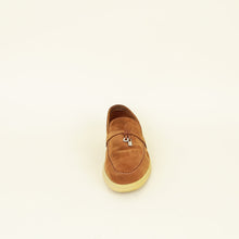 Loro Piana Saddle Brown Summer Charm Walk Loafer 37.5