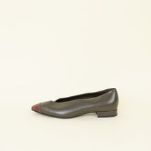 Loro Piana Bicolor Rebecca Cap Toe Ballet Flat 37.5