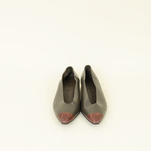 Loro Piana Bicolor Rebecca Cap Toe Ballet Flat 37.5