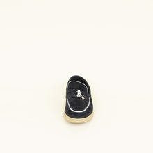 Loro Piana Argo Blue Melange Summer Charms Walk Loafers 37