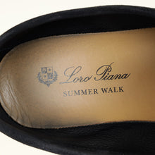 Loro Piana Argo Blue Melange Summer Charms Walk Loafers 37