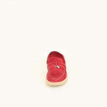 Loro Piana Bright Amaranth Summer Charms Walk Loafers 37