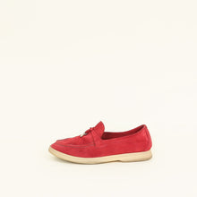 Loro Piana Bright Amaranth Summer Charms Walk Loafers 37