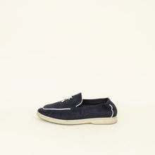 Loro Piana Argo Blue Melange Summer Charms Walk Loafer 37