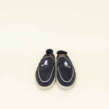 Loro Piana Argo Blue Melange Summer Charms Walk Loafer 37