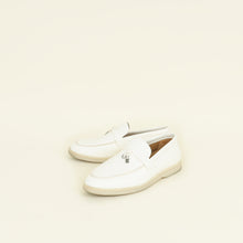 Loro Piana White Summer Charms Walk Loafers 37.5