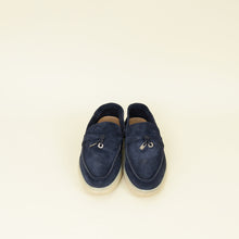 Loro Piana Argo Blue Melange Summer Charm Loafer 38.5