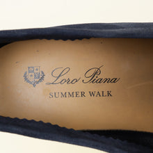 Loro Piana Argo Blue Melange Summer Charm Loafer 38.5