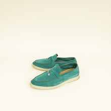 Loro Piana Forest Leaves Summer Charms Walk Loafers 39.5