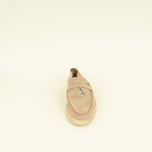 Loro Piana Beige Sandstone Summer Charms Walk Loafer 39.5