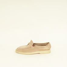 Loro Piana Beige Sandstone Summer Charms Walk Loafer 39.5