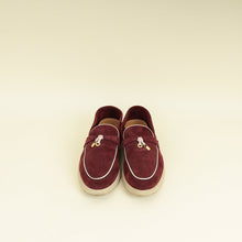 Loro Piana Azuki Bean Summer Charms Walk Loafers 39