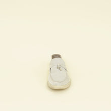 Loro Piana Pearl Gray Summer Charms Walk Loafers 39