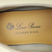 Loro Piana Pearl Gray Summer Charms Walk Loafers 39