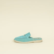 Loro Piana Aqua Turquoise L.E Mykonos Charms Walk Babouche Loafer 40