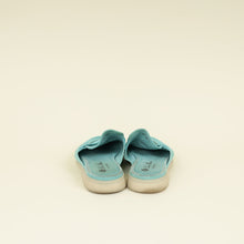 Loro Piana Aqua Turquoise L.E Mykonos Charms Walk Babouche Loafer 40