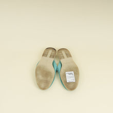 Loro Piana Aqua Turquoise L.E Mykonos Charms Walk Babouche Loafer 40