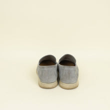 Loro Piana Gull Gray Summer Walk Loafer 41.5