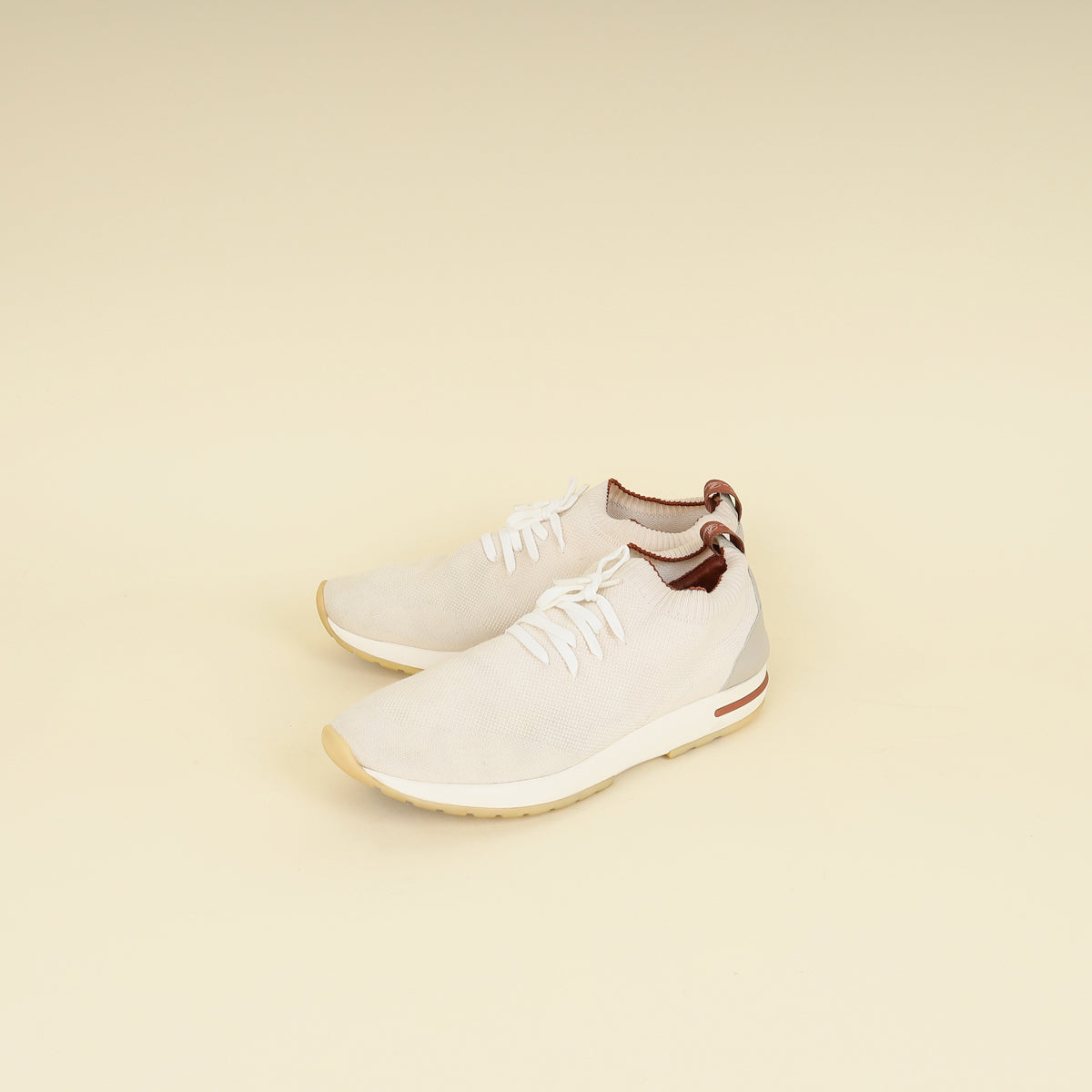 Loro Piana Cream 360 LP Flexy Walk Sneaker 41