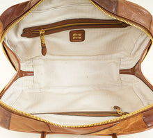 Miu Miu Cognac Patchwork Beau Bag