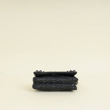 Miu Miu Black Matelasse Crystal Flap Bag
