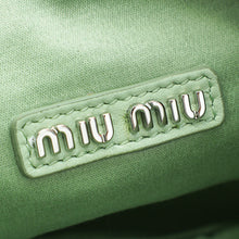 Miu Miu Green Shearling Mini Wander Handle Bag