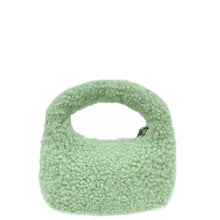 Miu Miu Green Shearling Mini Wander Handle Bag