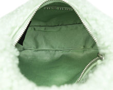 Miu Miu Green Shearling Mini Wander Handle Bag