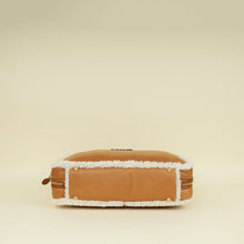 Miu Miu Bicolor Beau Shearling Top-Handle Bag