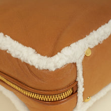 Miu Miu Bicolor Beau Shearling Top-Handle Bag