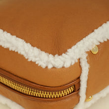 Miu Miu Bicolor Beau Shearling Top-Handle Bag