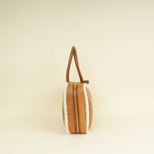 Miu Miu Bicolor Beau Shearling Top-Handle Bag