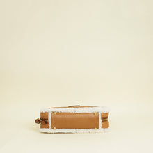 Miu Miu Bicolor Beau Shearling Top-Handle Bag