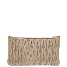 Miu Miu Nude Zip Matelassé Crossbody Bag