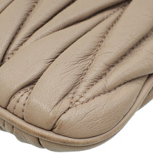 Miu Miu Nude Zip Matelassé Crossbody Bag