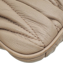Miu Miu Nude Zip Matelassé Crossbody Bag