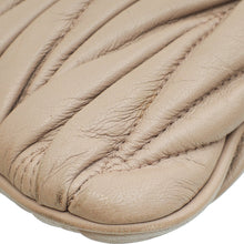 Miu Miu Nude Zip Matelassé Crossbody Bag
