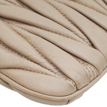 Miu Miu Nude Zip Matelassé Crossbody Bag