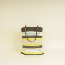 Miu Miu Multicolor Woven Raffia and Crochet Fabric Beach Tote Bag